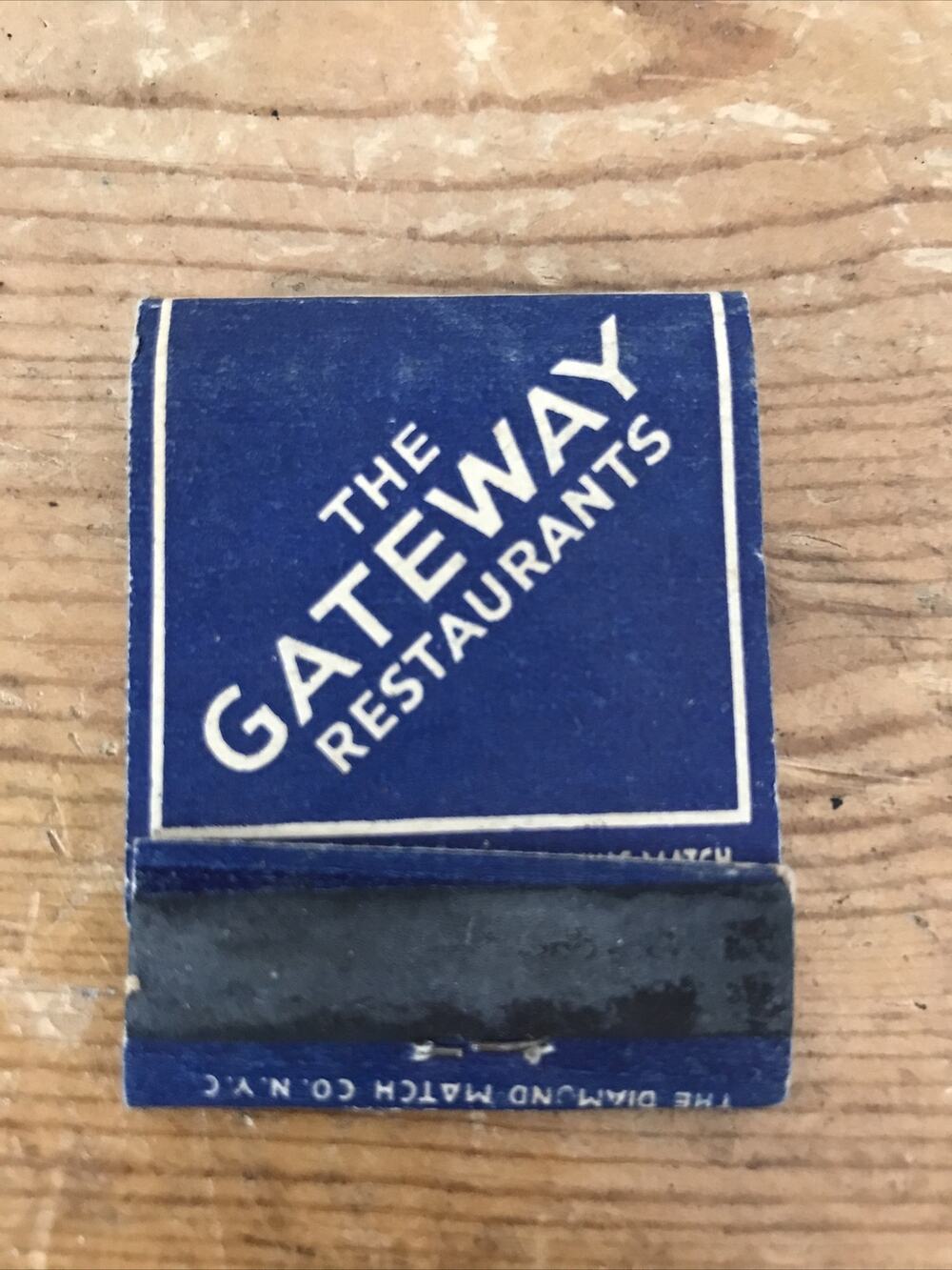 Vtg Gateway Restaurants Grand Central Oyster Bar Soda Luncheonettes Matchbook